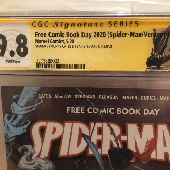 Spider-Man comic signed by Donnie cates and Ryan Stegman - Picture 3 of 3